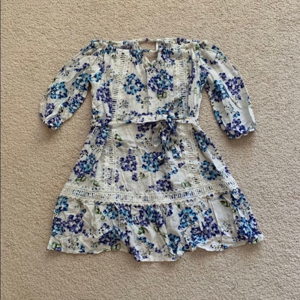 Shopbop blue floral dress